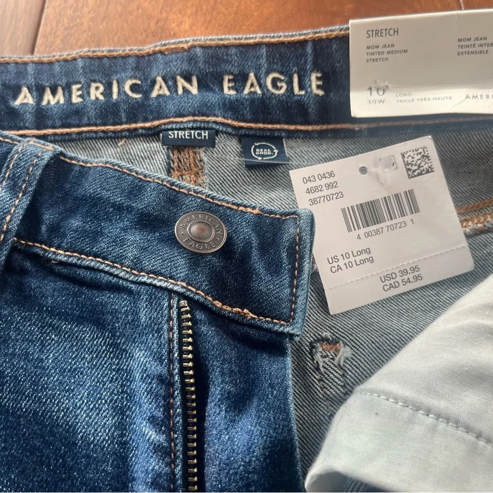 American Eagle Outfitters Dark Blue Women's Jeans - Picture 2 of 7